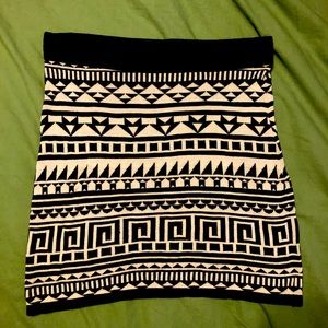 H&M Aztec Mini Skirt